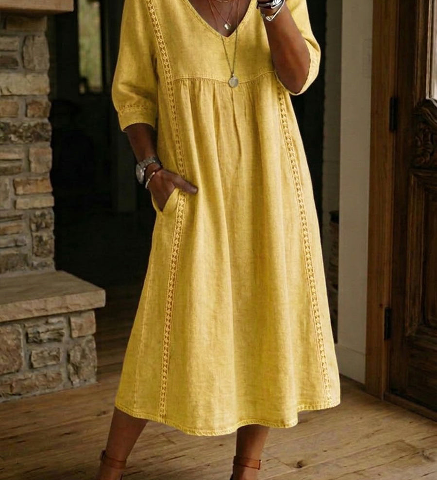 Alba | Robe longue à imprimé floral artistique