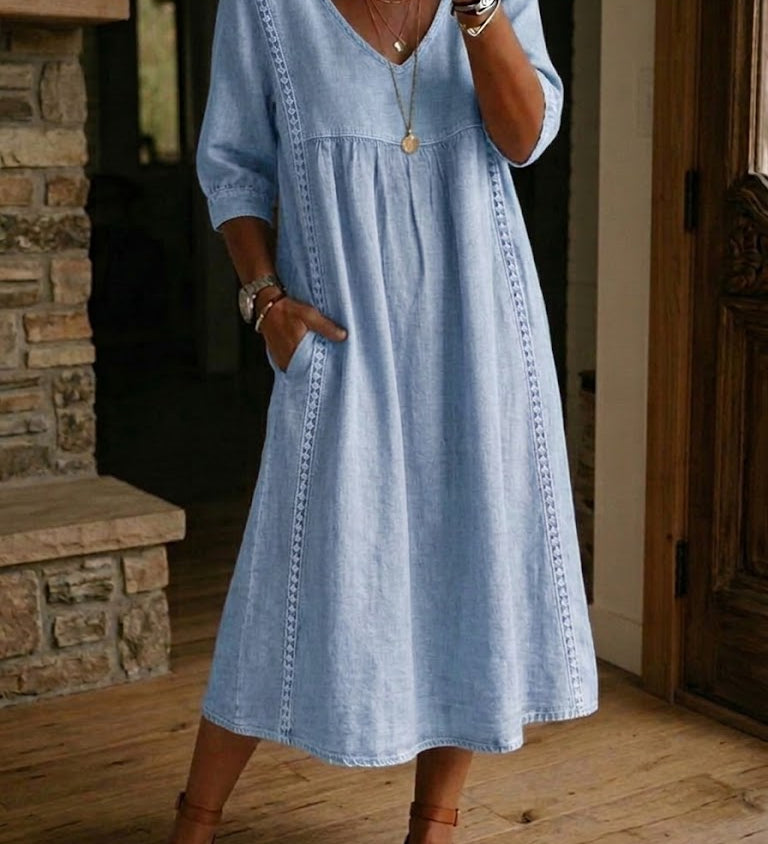 Alba | Robe longue à imprimé floral artistique