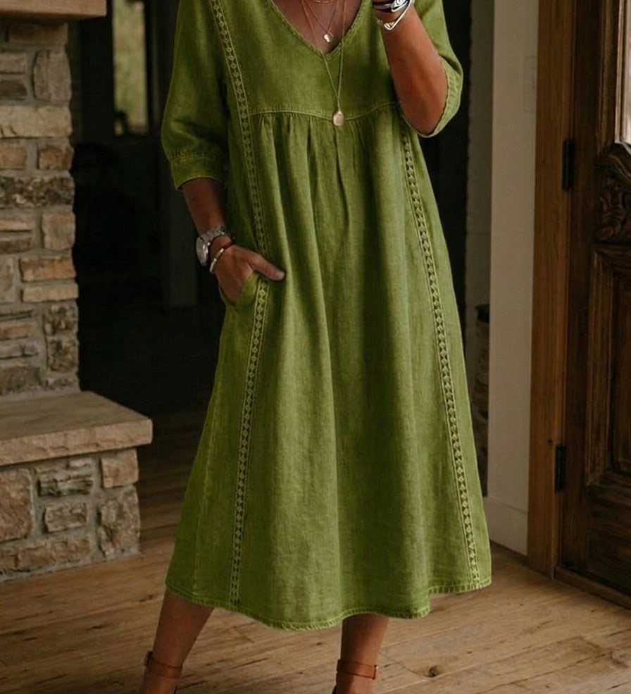 Alba | Robe longue à imprimé floral artistique