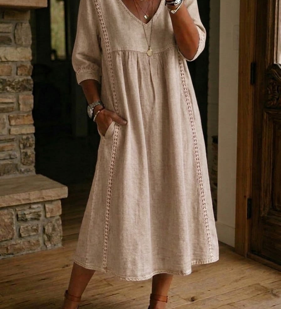 Alba | Robe longue à imprimé floral artistique
