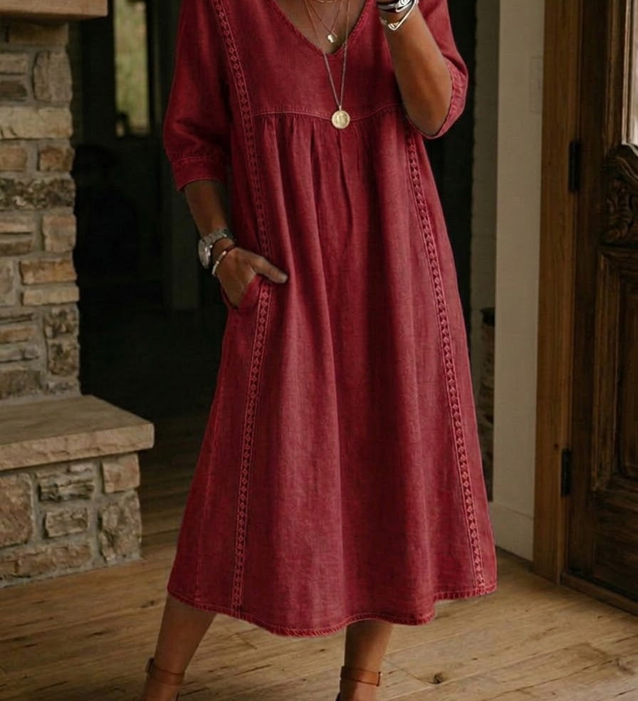 Alba | Robe longue à imprimé floral artistique