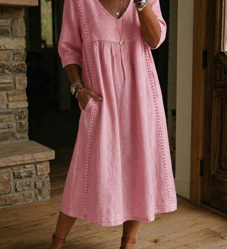 Alba | Robe longue à imprimé floral artistique