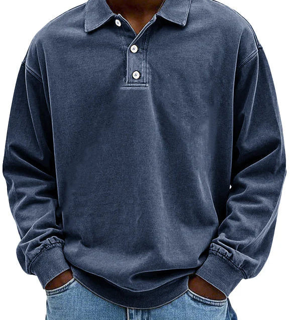 Théo™ | Polo Décontracté à Manches Longues