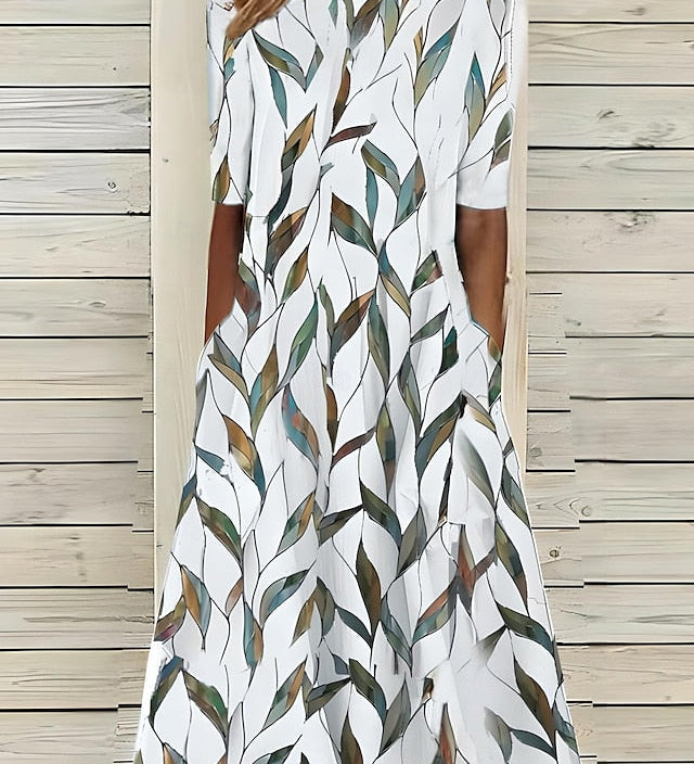 Marina | Robe midi fluide avec imprimé floral