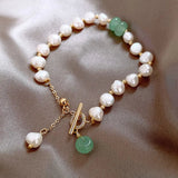 Lili | Bracelet en Perles d'Eau Douce et Jade