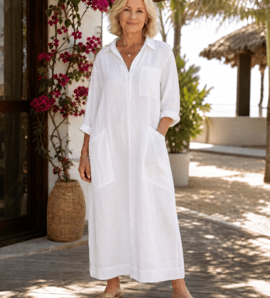 Aliénor | Robe midi à col
