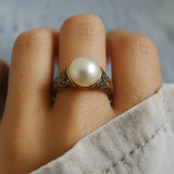 Haydée | Bague en Or avec Perle Vintage Intemporelle