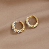 Noémie | Boucles d'oreilles créoles en perles torsadées