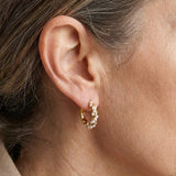 Noémie | Boucles d'oreilles créoles en perles torsadées