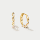 Noémie | Boucles d'oreilles créoles en perles torsadées