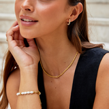 Noémie | Boucles d'oreilles créoles en perles torsadées