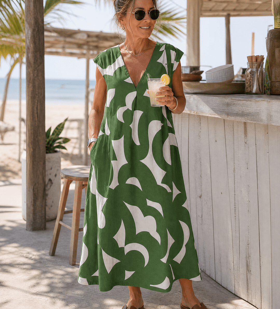 Anna | Robe midi fluide