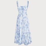 Floral | Robe Bleue