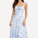 Floral | Robe Bleue